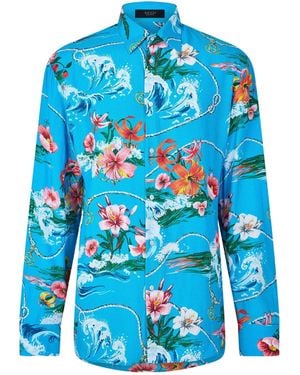 Gucci Collared Longsleeve Shirt - Blue