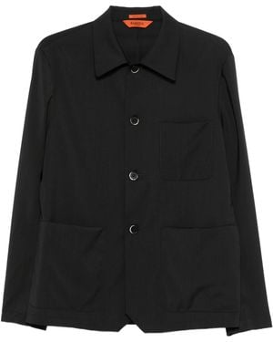 Barena Button-Down Overshirt - Black