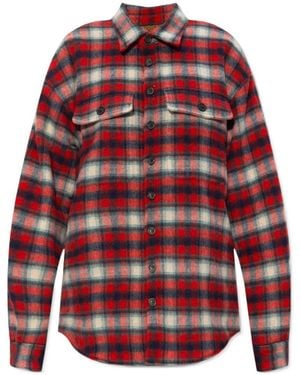 DSquared² Plaid Collared Button-Up Jacket