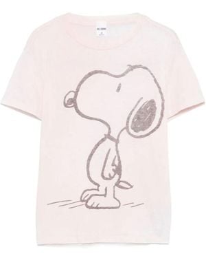 RE/DONE Printed Short-Sleeved T-Shirt - Pink