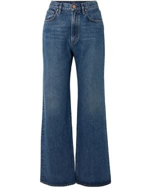 Goldsign High-Waisted Straight-Leg Jeans - Blue