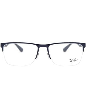 Ray-Ban Rectangular Frame Glasses - Metallic