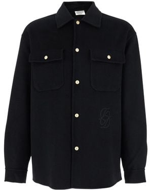 Drole de Monsieur Drôle De Monsieur Buttoned Jacket - Blue