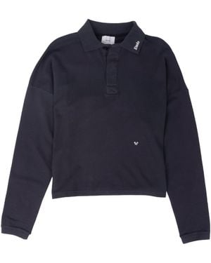 Rhude Long-Sleeve Polo Shirt - Blue