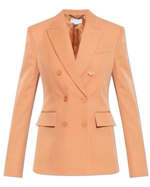 Stella McCartney Blazer With Double Vent - Orange