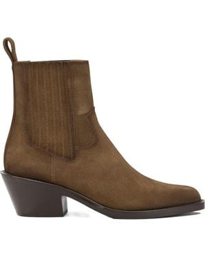 Henderson Pointed-Toe Ankle Boots - Brown