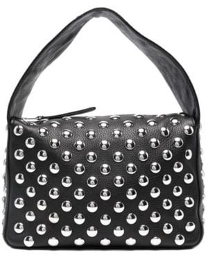 KHAITE Elena Logo Shoulder Bag - Black