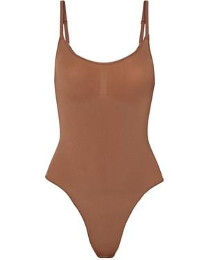 Skims Sleeveless Bodysuit - Brown