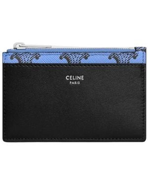 Celine Zipped Card Holder - Blue