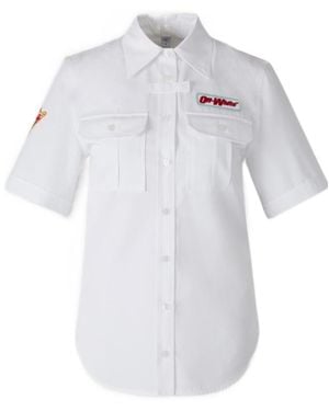 Off-White c/o Virgil Abloh Casual Plain Shirt - White