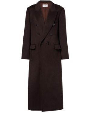 Victoria Beckham Double-Breasted Wool And Cashmere Coat - Black