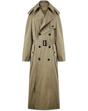 Balenciaga Suspend Trench Dress - Natural