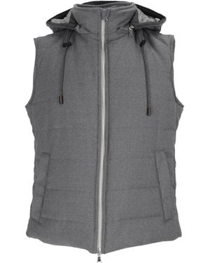 Lubiam Zippered Vest - Grey