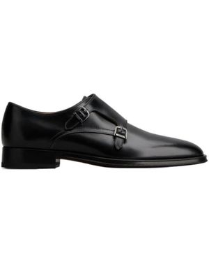 Tod's Double-Strap Leather Monk Shoes - Black
