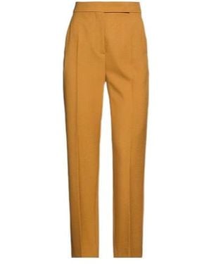 Max Mara High-Waisted Straight-Leg Trousers - Orange
