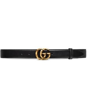 Gucci Gg Marmont Belt - White
