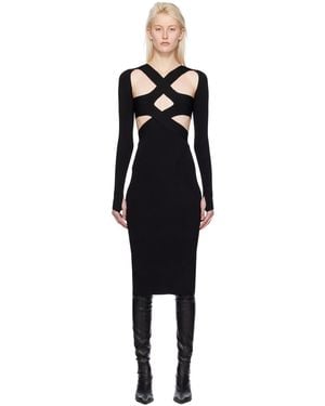 Dion Lee Harness Bra Hollowed-Out Detail Dress - Black