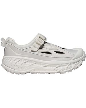 Hoka One One Stinson Breeze Buckle-Fastening Trainers - White