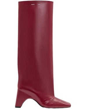 Coperni Bridge Knee High Boots - Red