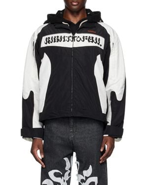 Kusikohc Logo Embroidered Rider Jacket - Black