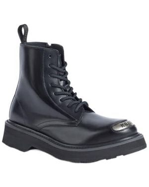 KENZO Smile Lace-Up Boots - Blue