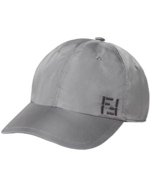 Fendi Nylon Baseball Cap - Grey
