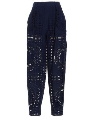 Alberta Ferretti Pattern Pants - Blue