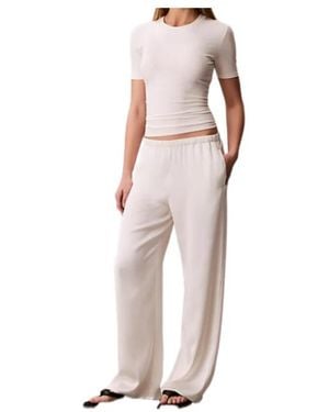 Calvin Klein Wide-Leg Trousers - Pink
