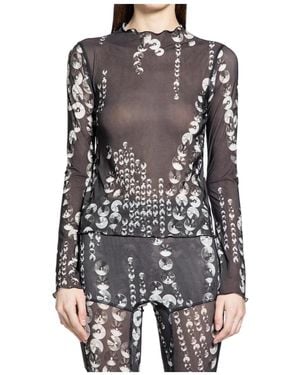 KNWLS Ruffled Top - Grey