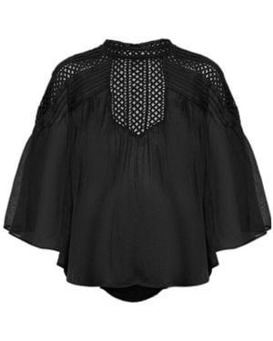 Isabel Marant Short-Sleeved Top - Black