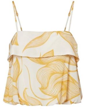 Adriana Degreas Printed Top - Metallic