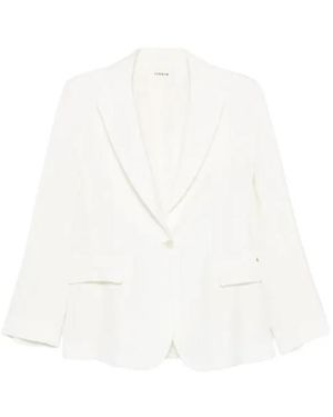 P.A.R.O.S.H. Notched Lapel Blazer - White