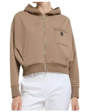 Brunello Cucinelli Long-Sleeve Hooded Sweatshirt - Natural