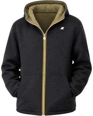 K-Way Reversible Logo Coat - Black