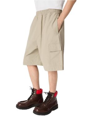 Bottega Veneta Technical Cargo Shorts - Natural