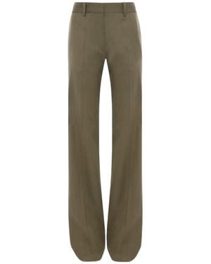 Victoria Beckham Tailored Straight Leg Trousers - Green