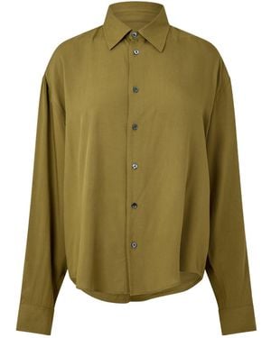 Ami Paris Plain Long-Sleeve Shirt - Green