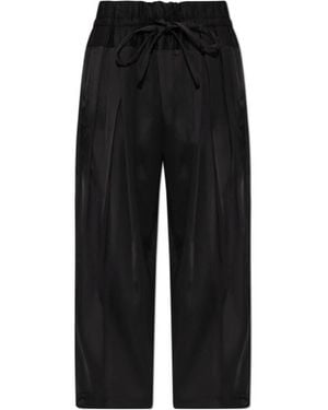 Jil Sander Tie Fastened Straight-Leg Trousers - Black