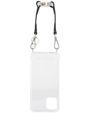 1017 ALYX 9SM Leather Strap Iphone 11 Pro Mobile Phone Case - White