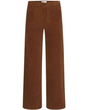 FRAME Flared-Leg Corduroy Trousers - Brown