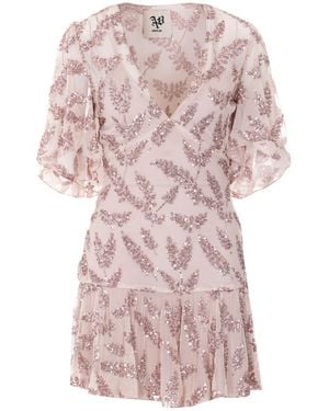 Aniye By Uma Waves Sequined Mini Dress - Pink