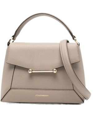 Strathberry Logo-Print Tote Bag - Natural