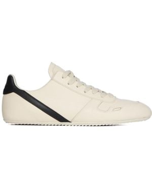 Rick Owens Minimal Sneakers Leather - White