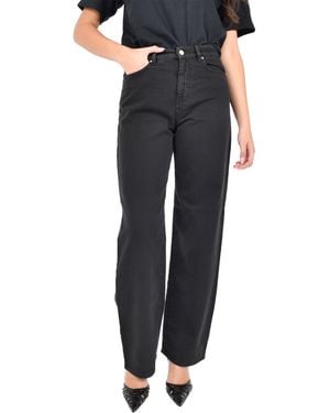 Max Mara Maxmara Studio High Waist Jeans - Black