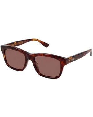 Gucci Rectangular-Frame Sunglasses - Multicolor