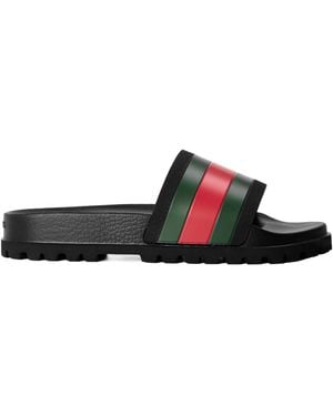 Gucci Classic- Striped Slippers - Multicolor