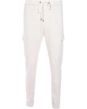 Peserico Logo-Plaque Track Pants - White