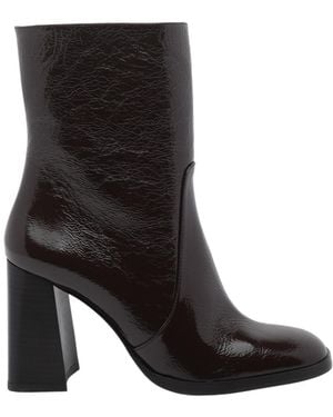 Stuart Weitzman Vera Zip-Up Ankle Boots - Black