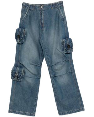 Coperni Flap-Pocket Cotton Jeans - Blue