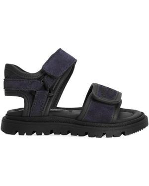 Dolce & Gabbana Logo-Embossed Sandals - Black